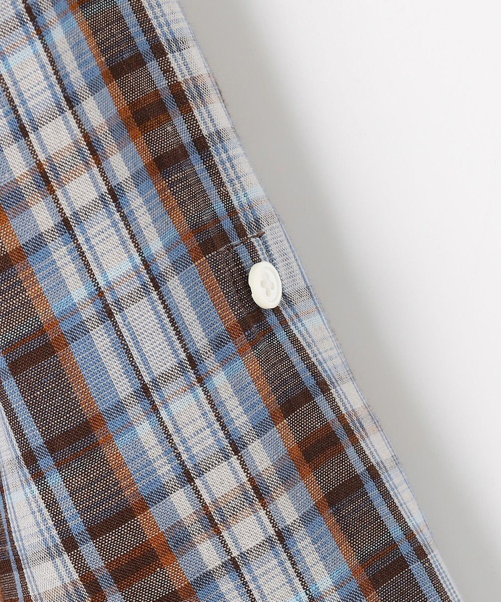 J.PRESS LADIES S 【一枚で着映え】リネンVisマドラス チェック シャツ ブラウス 