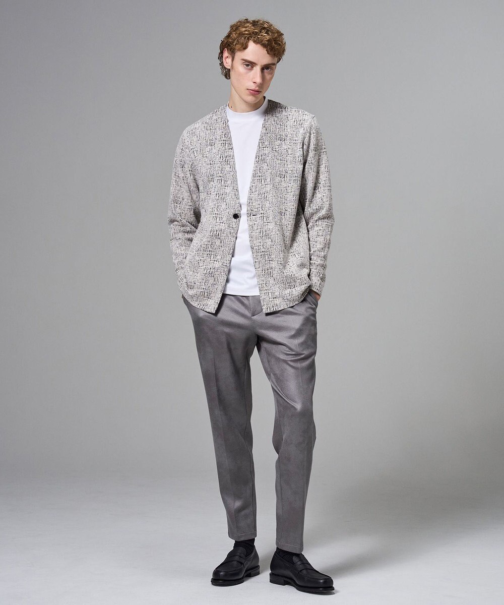 JOSEPH HOMME 【ウエストゴム仕様】レザーライクジャージー　ドロスト付きテーパードパンツ / PEGG CONVERTIBLE 