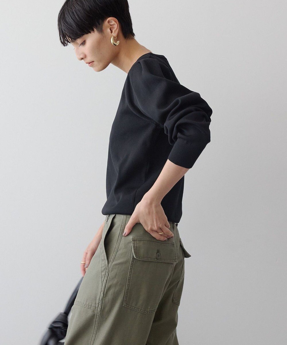 AMERICAN HOLIC エコカルットショルダータックニットプルオーバー 