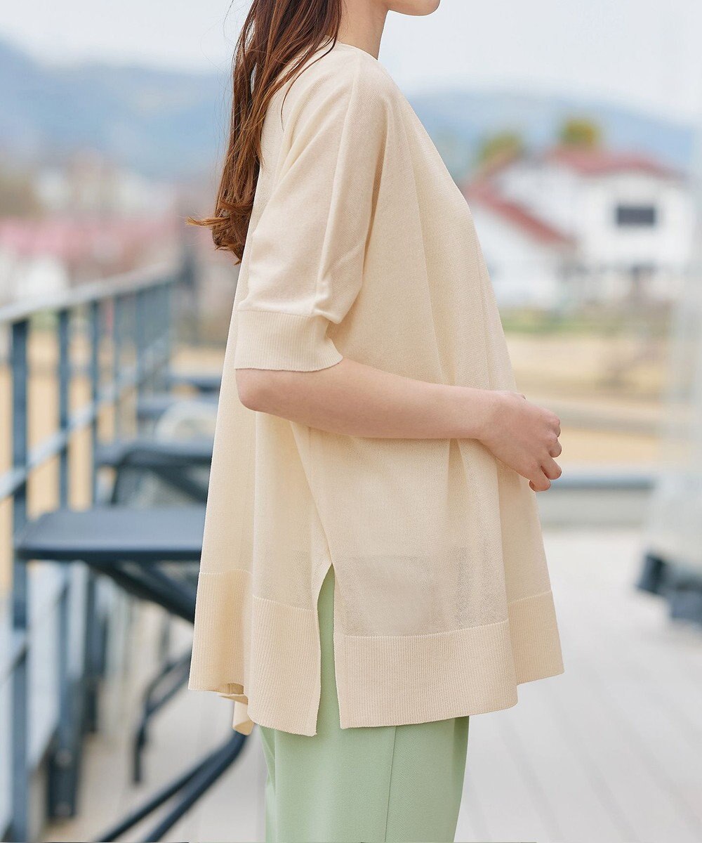 Tiaclasse 【新色追加】サラサラUVシアーニットドルマントップス 