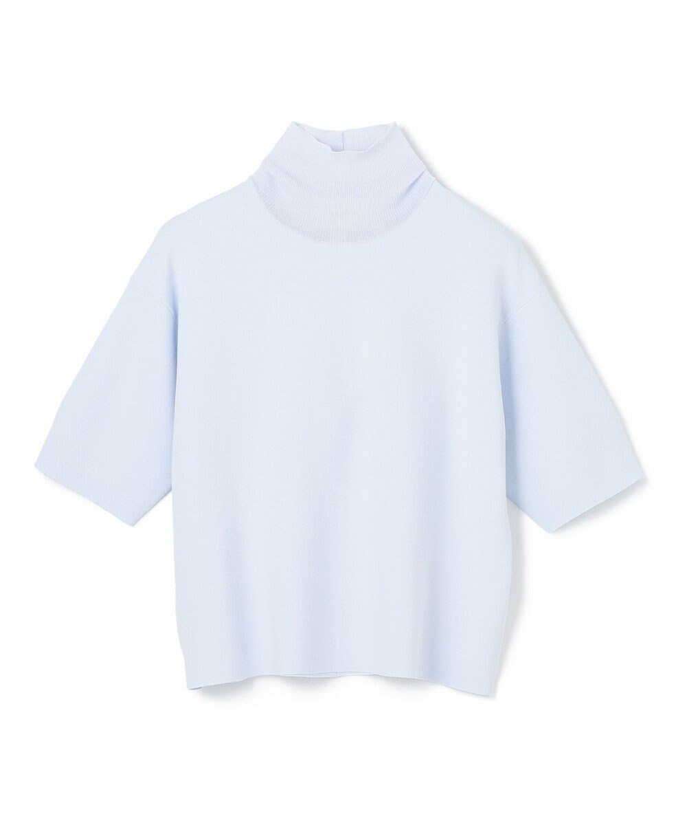 BEIGE， 【洗える】LAURA / 半袖タートルニットトップス 