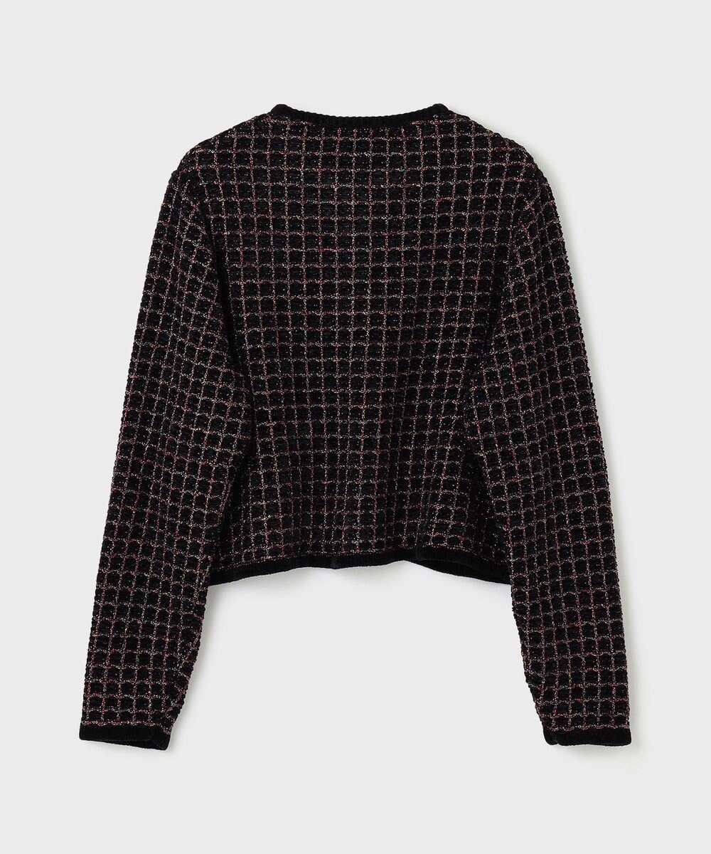 GRACE CONTINENTAL ツイードニットカーディガン 