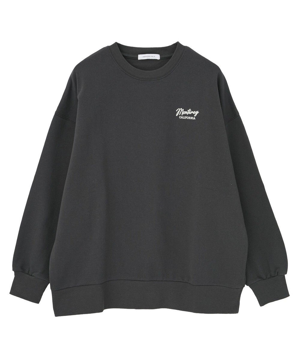 AMERICAN HOLIC サガラ刺繍裏毛プルオーバー 