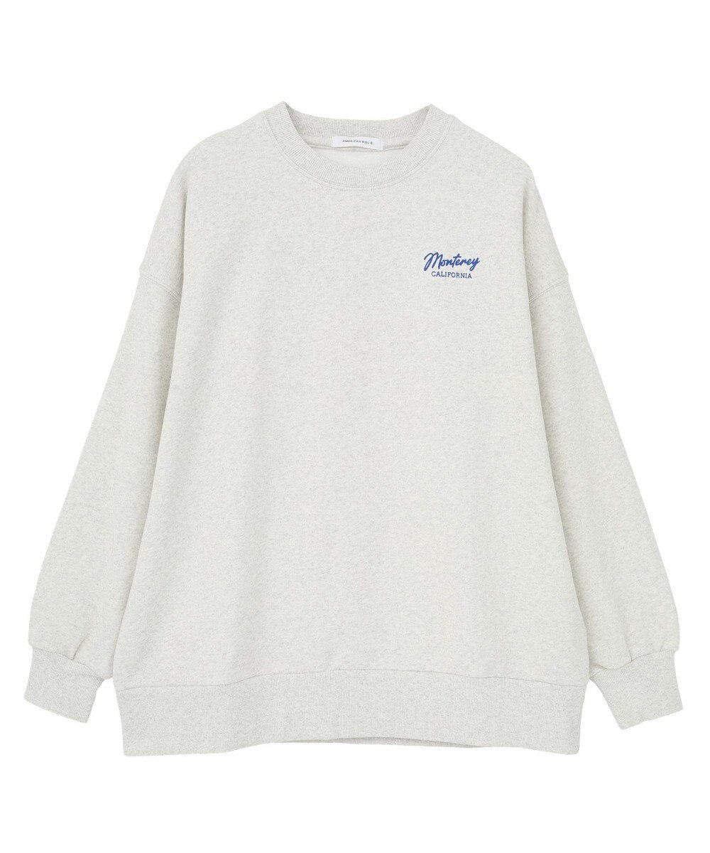 AMERICAN HOLIC サガラ刺繍裏毛プルオーバー 