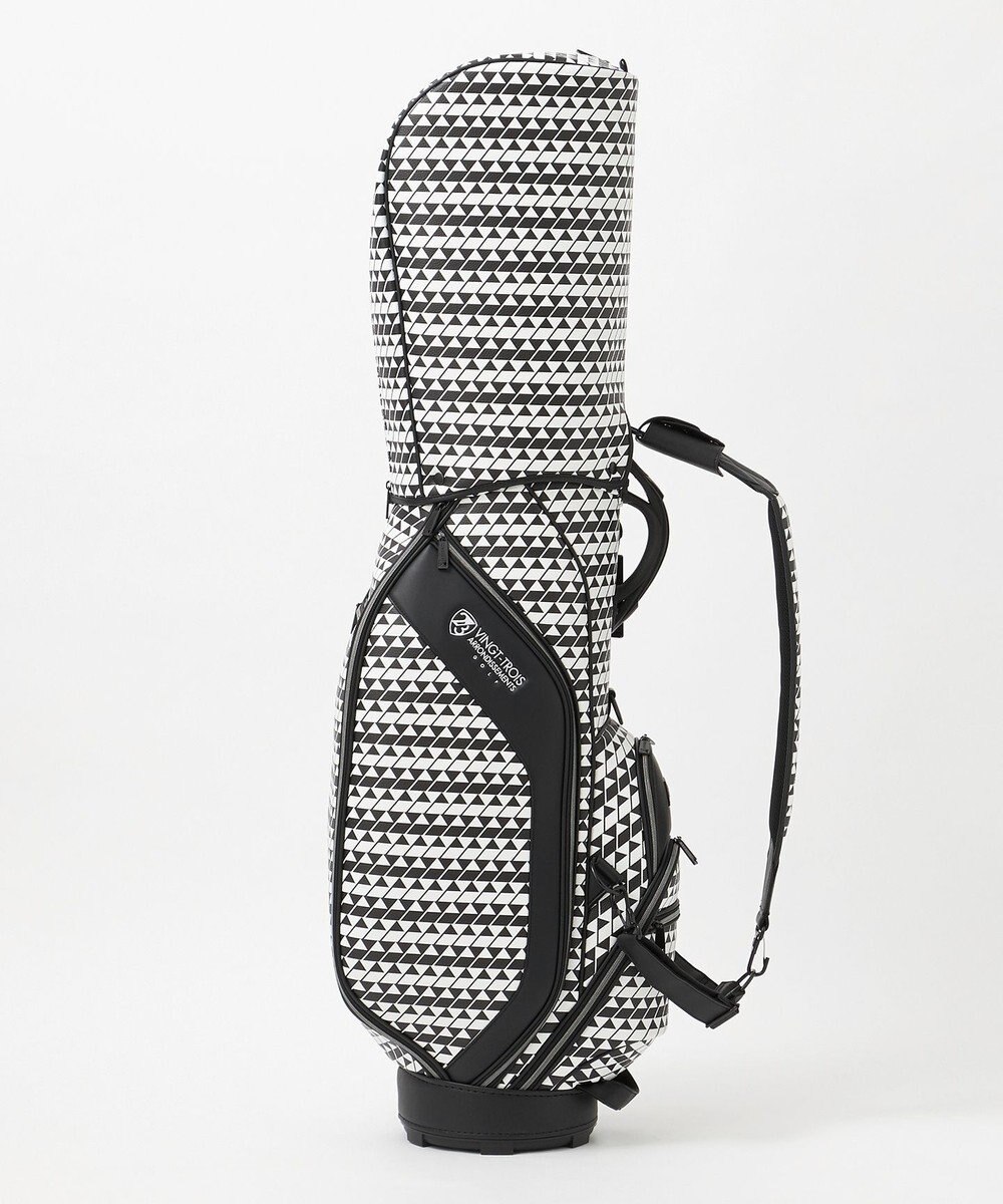 23区GOLF 【UNISEX】フラッグ総柄キャディバッグ　他と被らないデザイン 