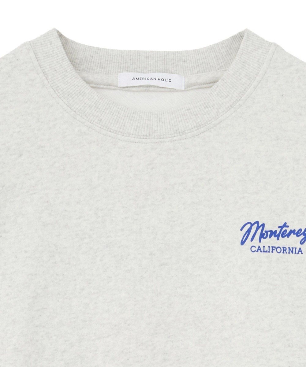 AMERICAN HOLIC サガラ刺繍裏毛プルオーバー 