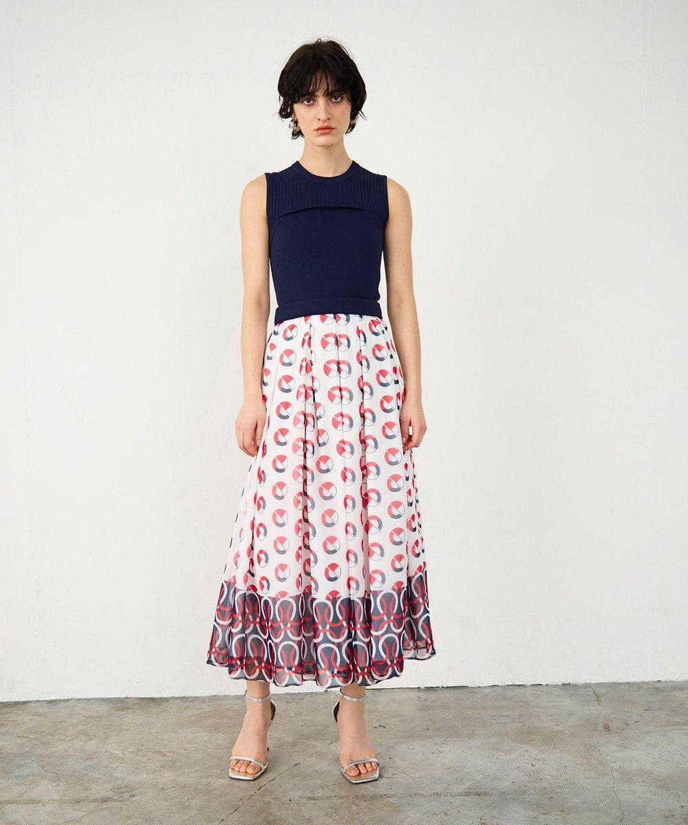 GRACE CONTINENTAL マリンニットワンピース 