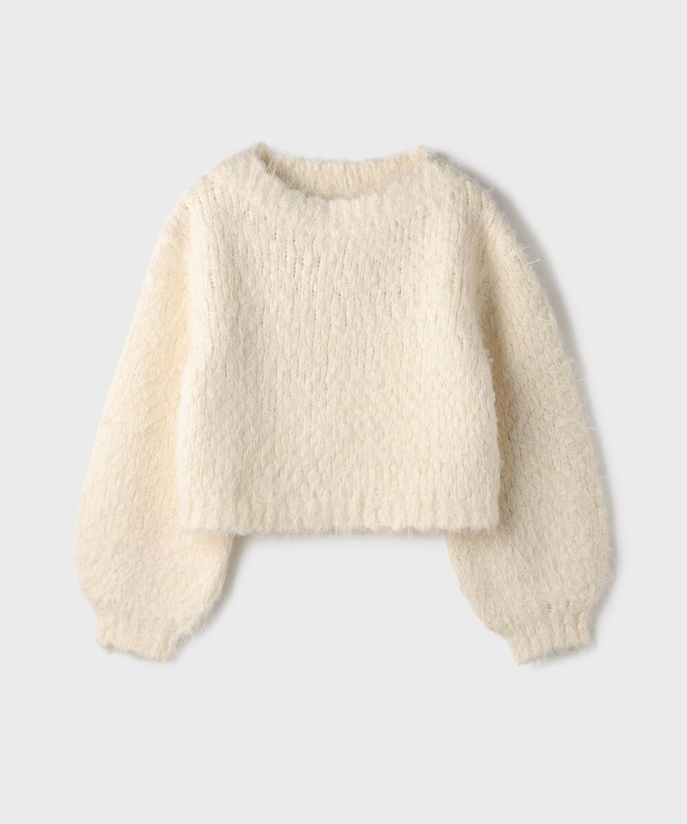 GRACE CONTINENTAL バルキーフェザーニットトップ 