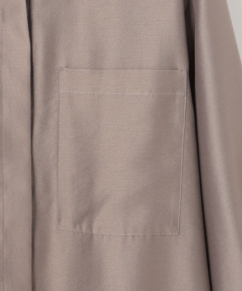 自由区 L シャイニーオーガンジーシアー シャツ 