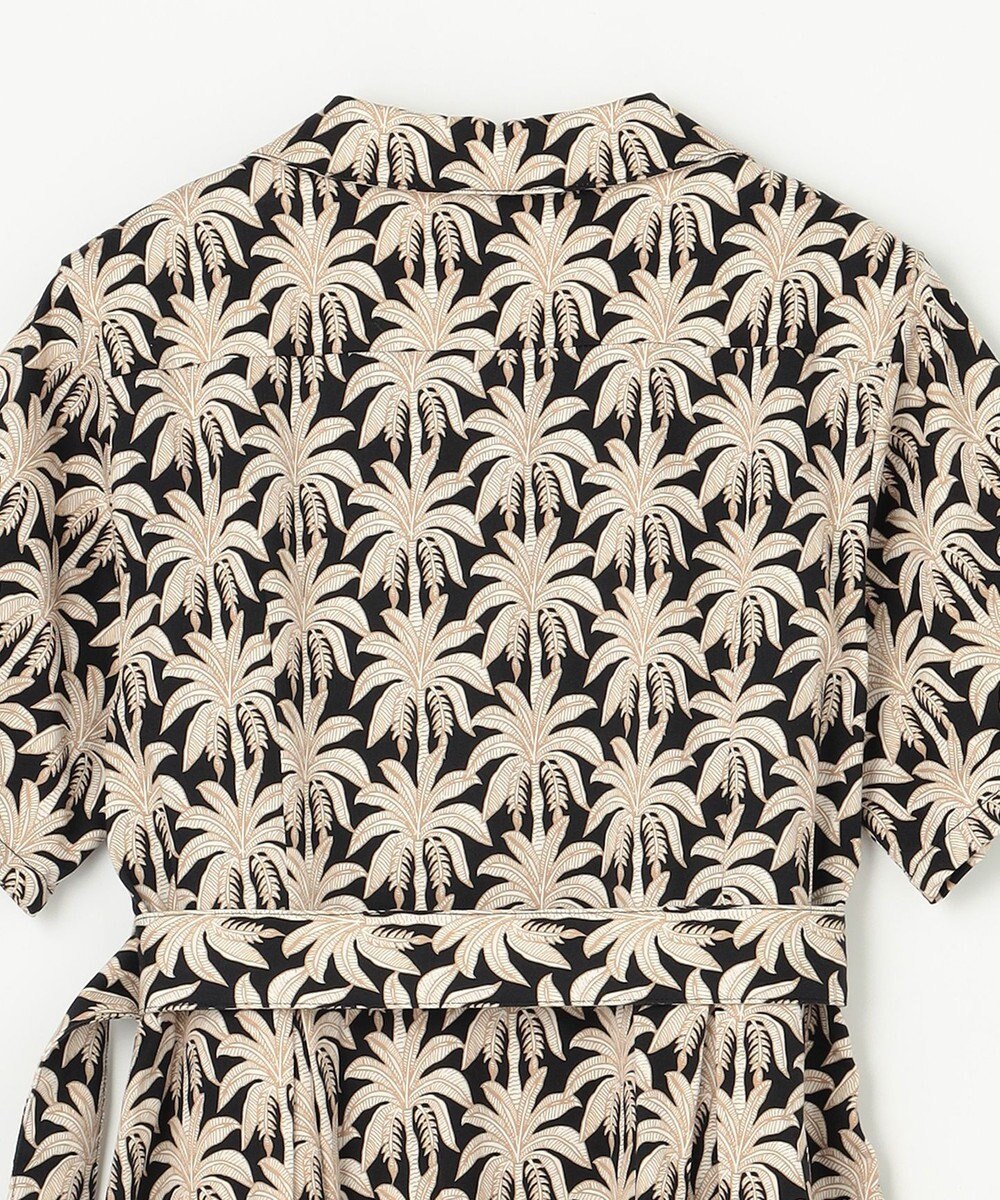 GRACE CONTINENTAL パームモチーフシャツワンピース 