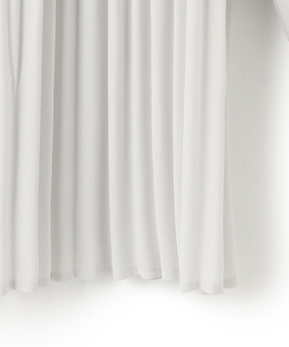 23区 L 【洗える】ライトバックサテンアムンゼン プリーツ ブラウス 