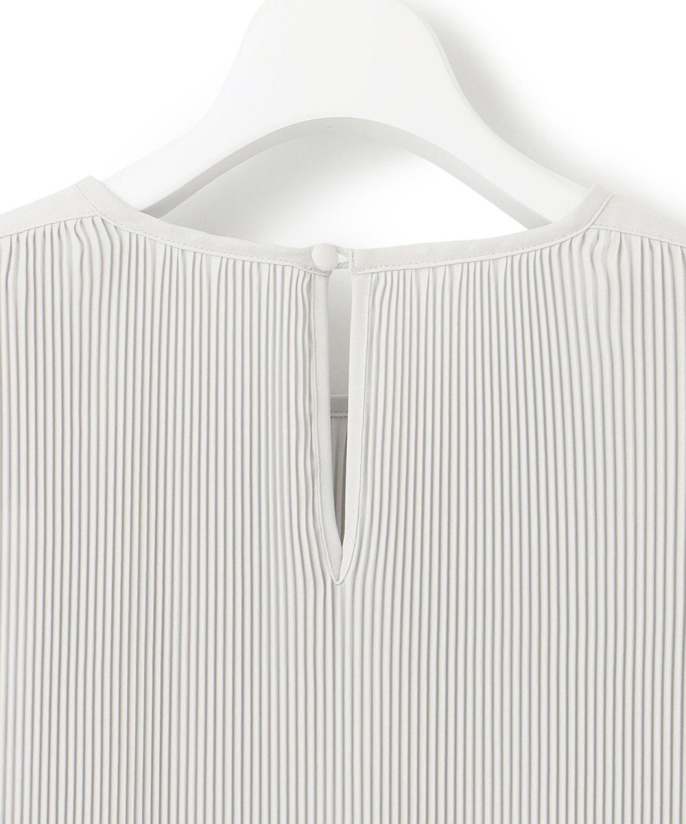 23区 L 【洗える】ライトバックサテンアムンゼン プリーツ ブラウス 