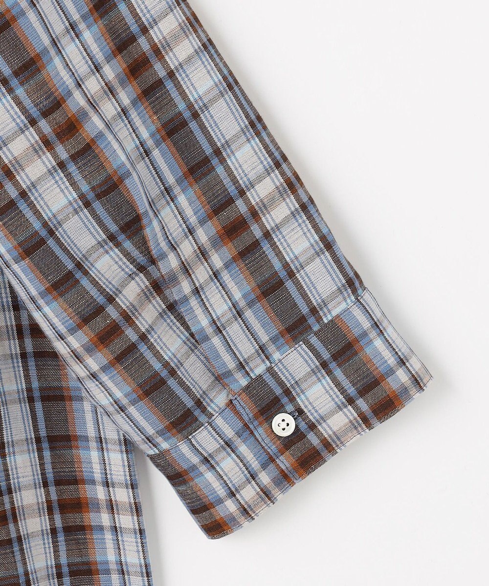 J.PRESS LADIES S 【一枚で着映え】リネンVisマドラス チェック シャツ ブラウス 