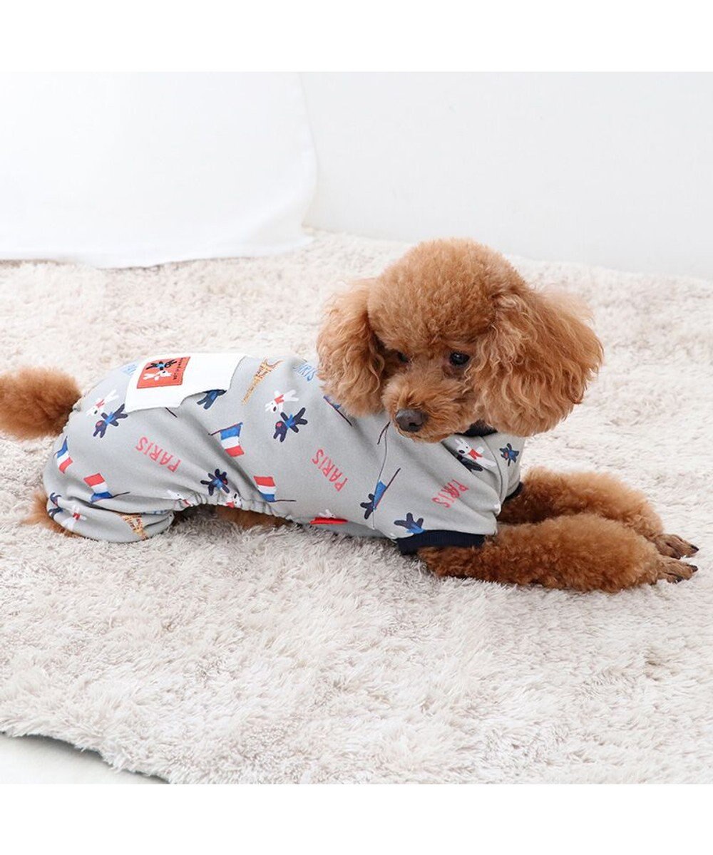 PET PARADISE リサとガスパール ロンパース 《パリ柄》 小型犬 