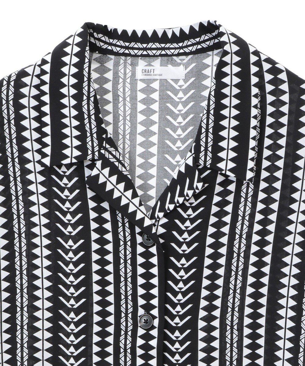 CRAFT STANDARD BOUTIQUE レーヨン総柄シャツ 