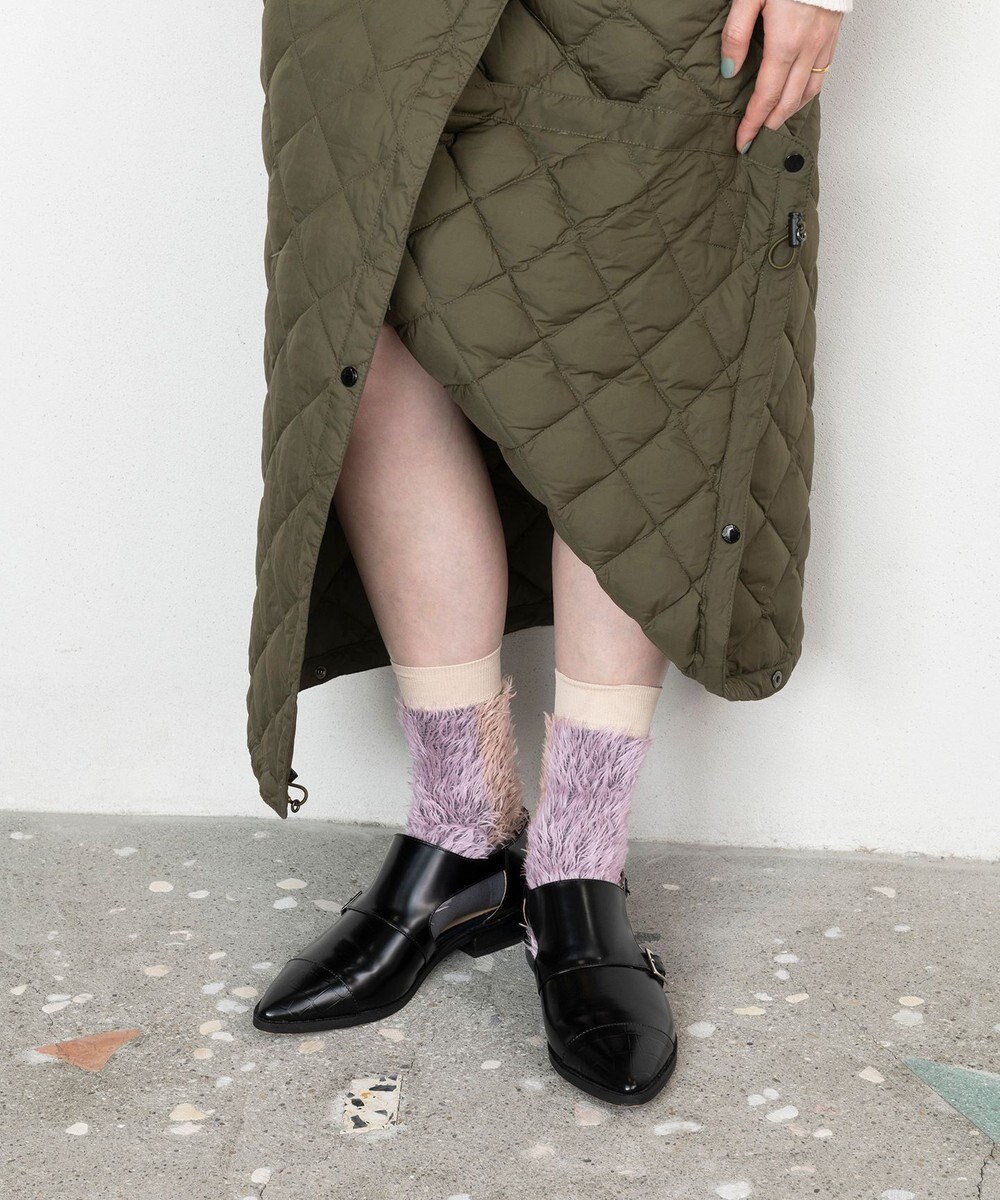 TRICOTE バイカラーファーソックス 