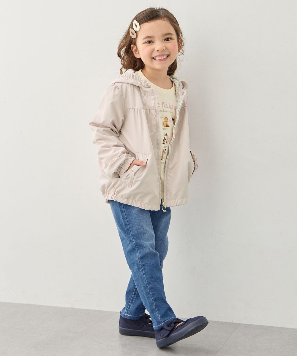 ANY KIDS 【フード取り外し/洗濯機可能】撥水加工リバーシブルゾン 