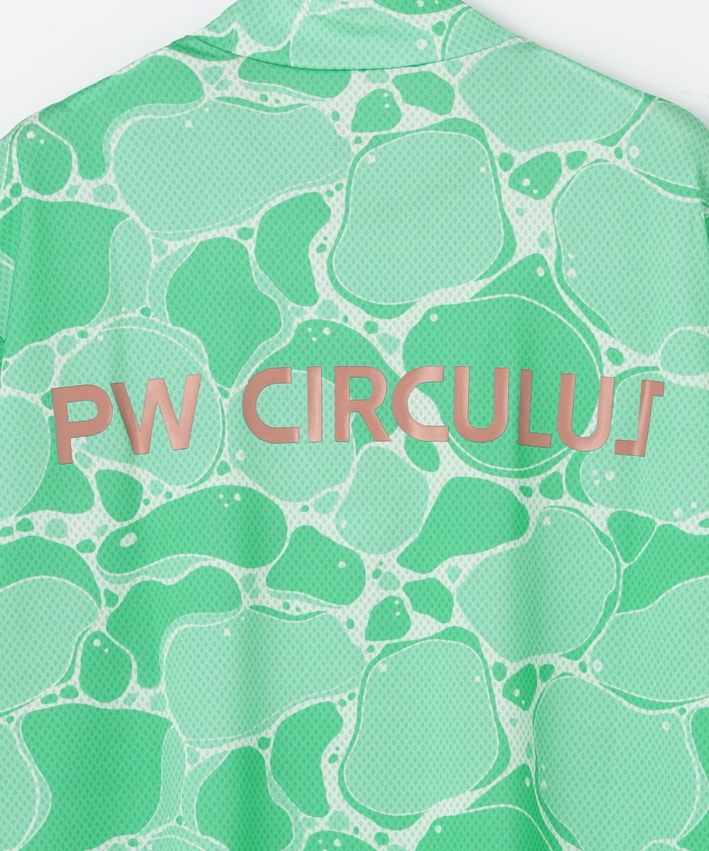 PW CIRCULUS 【MEN】WATER SURFACE プリントモックネックT ゴルフ 