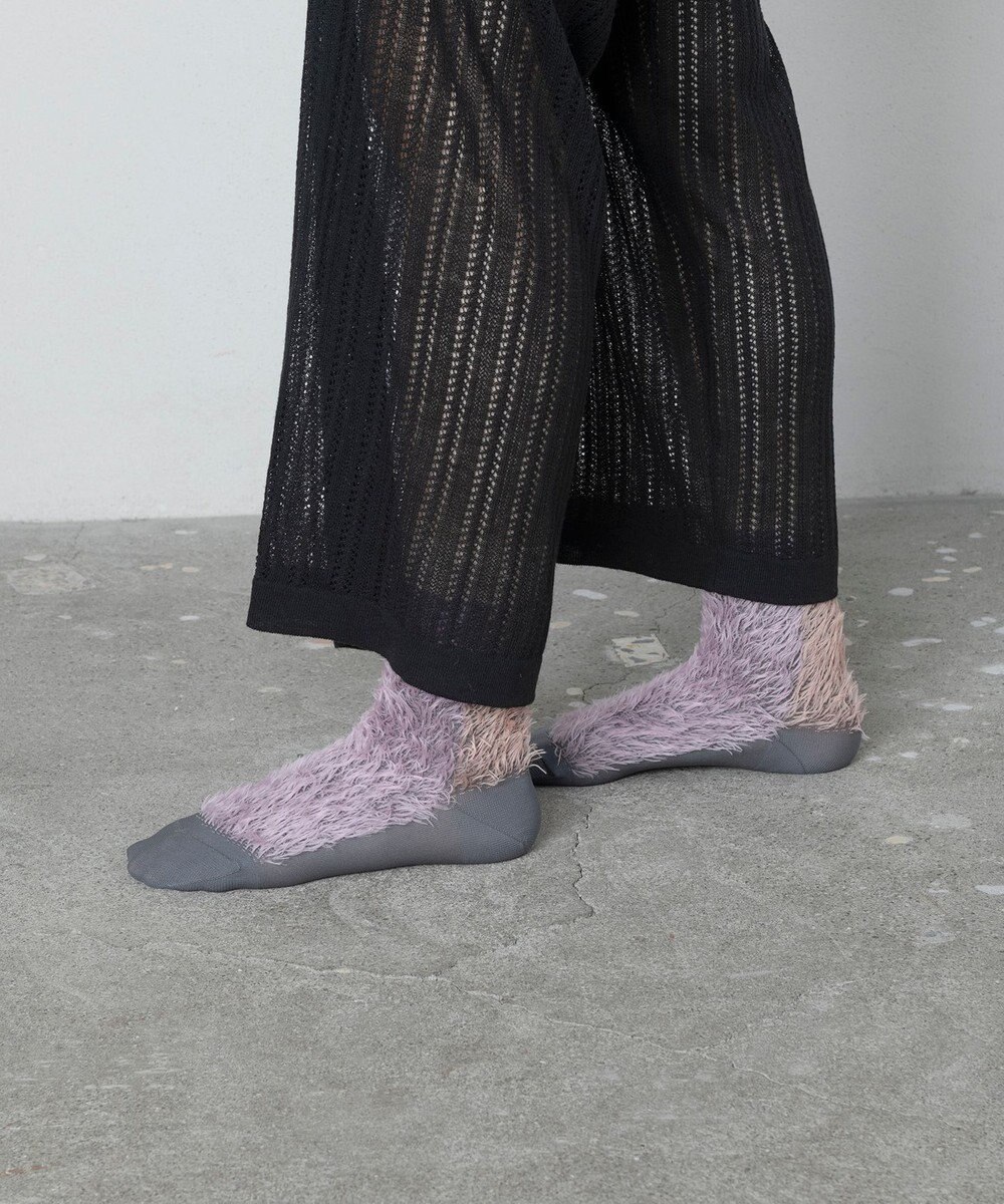 TRICOTE バイカラーファーソックス 