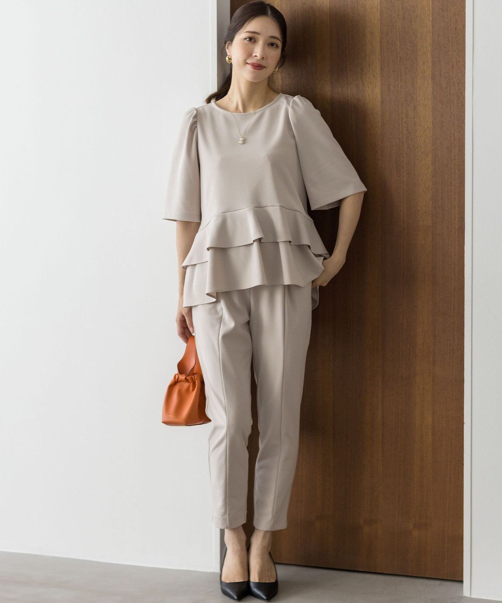 組曲 S ご好評につき追加生産【WEB限定】ジョーゼットジャージーティアード ブラウス 