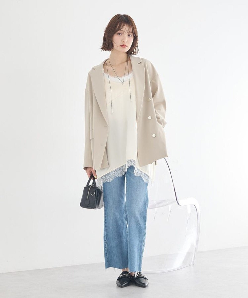 earth music&ecology 【予約】ランジェリーライクレースキャミ 