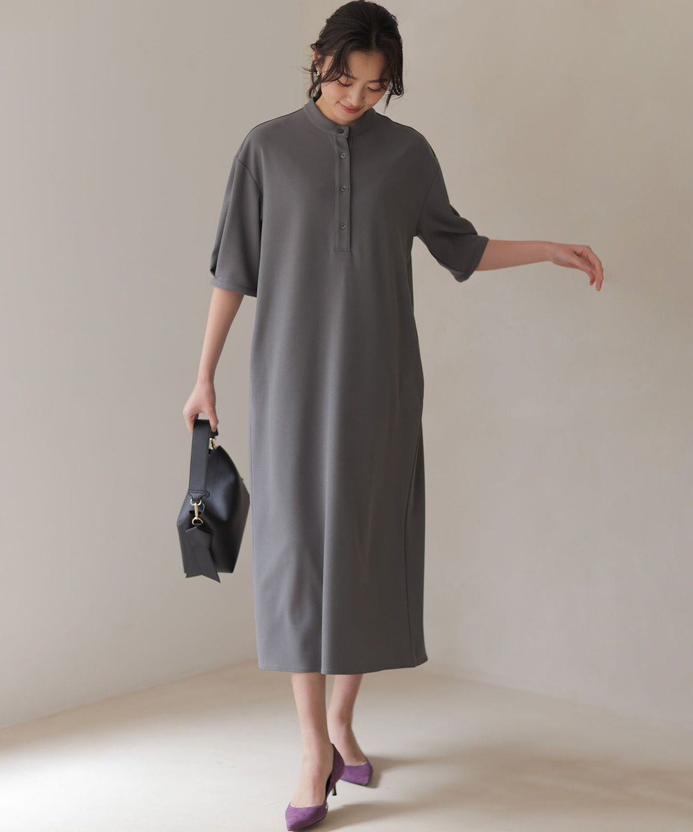 組曲 【WEB限定】ジョーゼットジャージーIライン ワンピース 