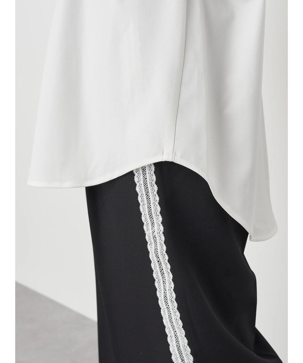 earth music&ecology リボンポイントシャツチュニック 