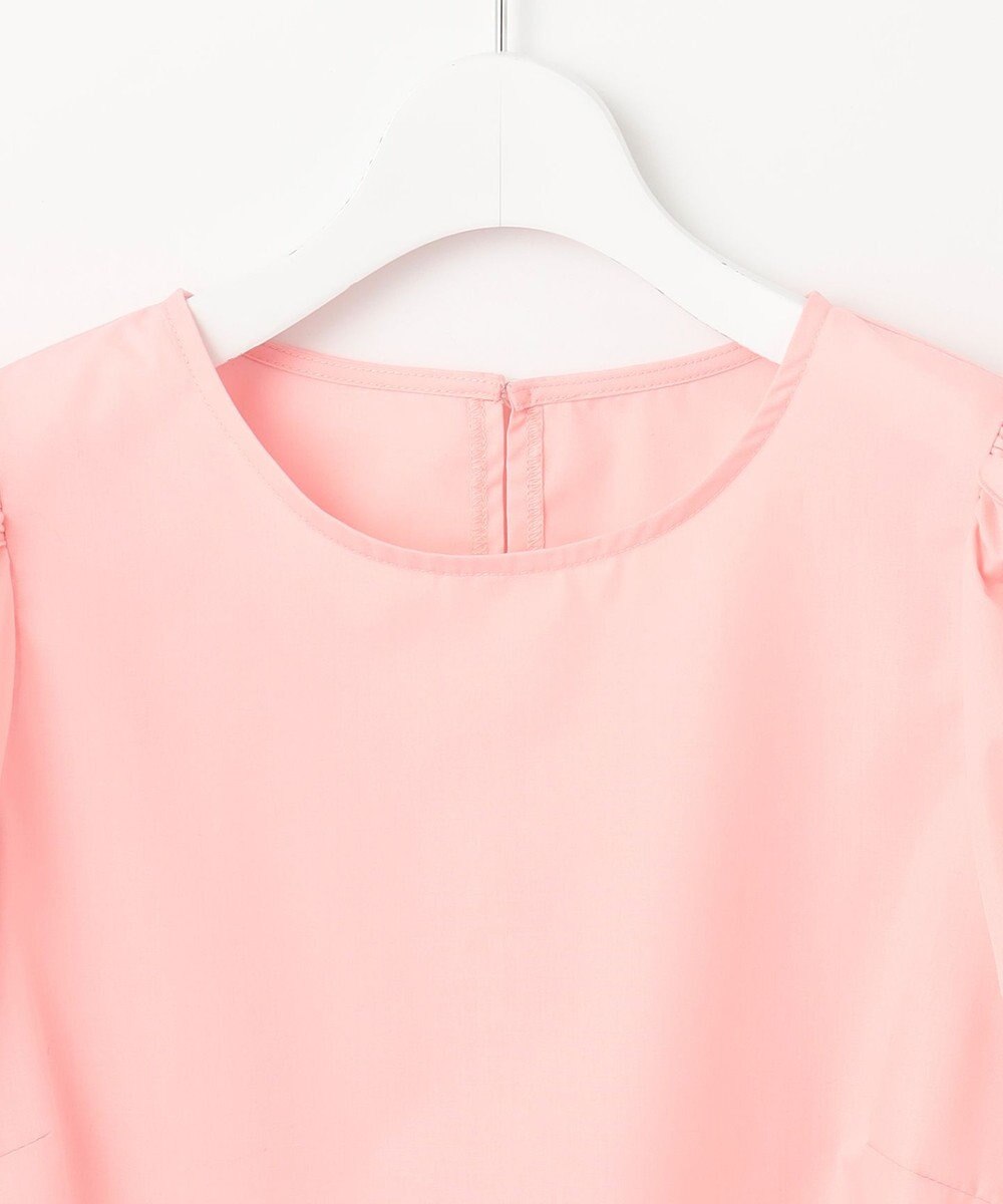 Feroux 【洗える】袖フリルチュニック ブラウス 