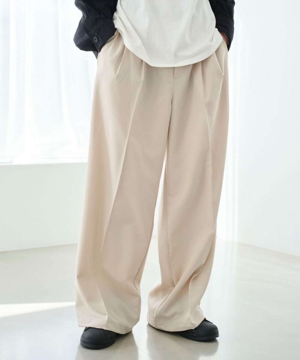 WEGO 【ユニセックス着用ITEM/SMLサイズ展開】バギースラックス 