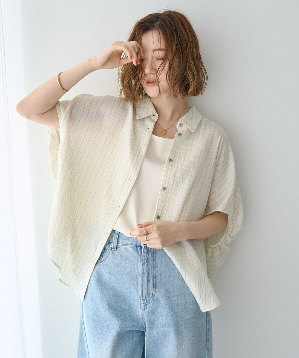 YECCA VECCA ストライプ柄シャツ 