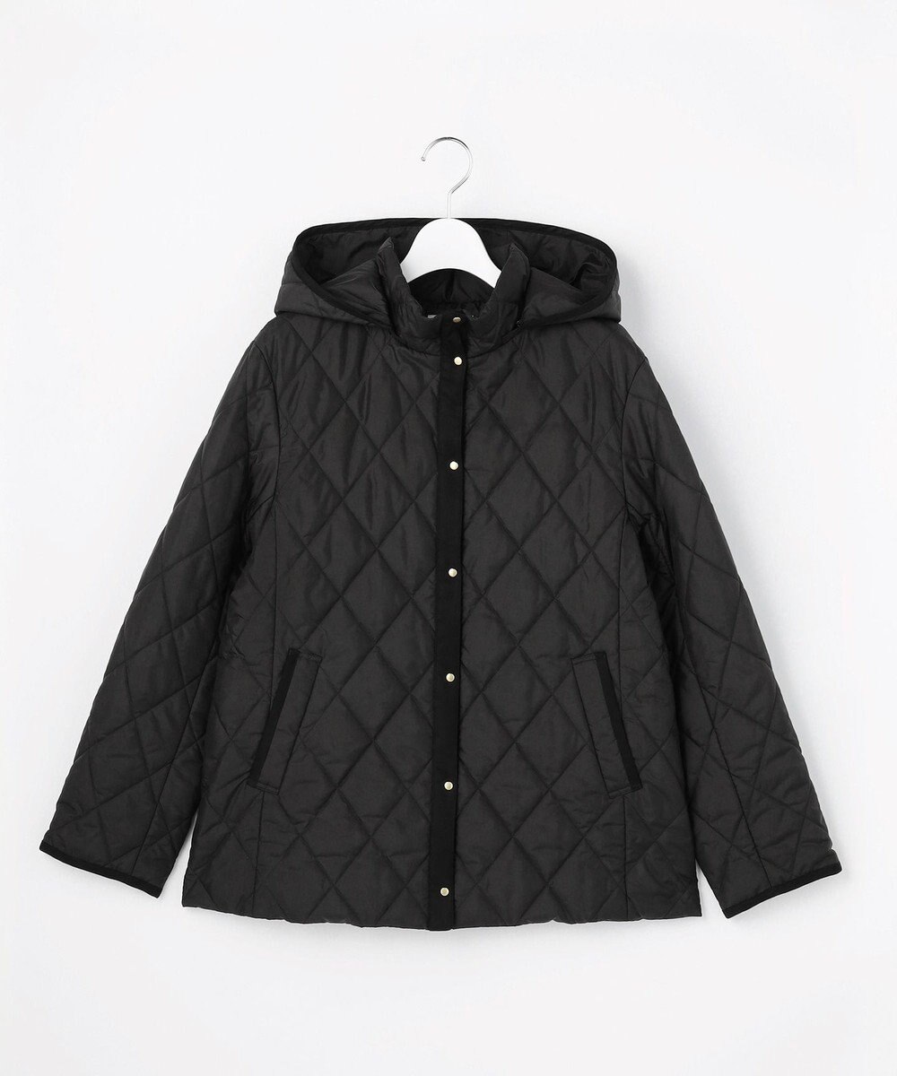 J.PRESS LADIES L 【WEB限定カラーあり】コンパクトタフタキルティング フーデッド コート 