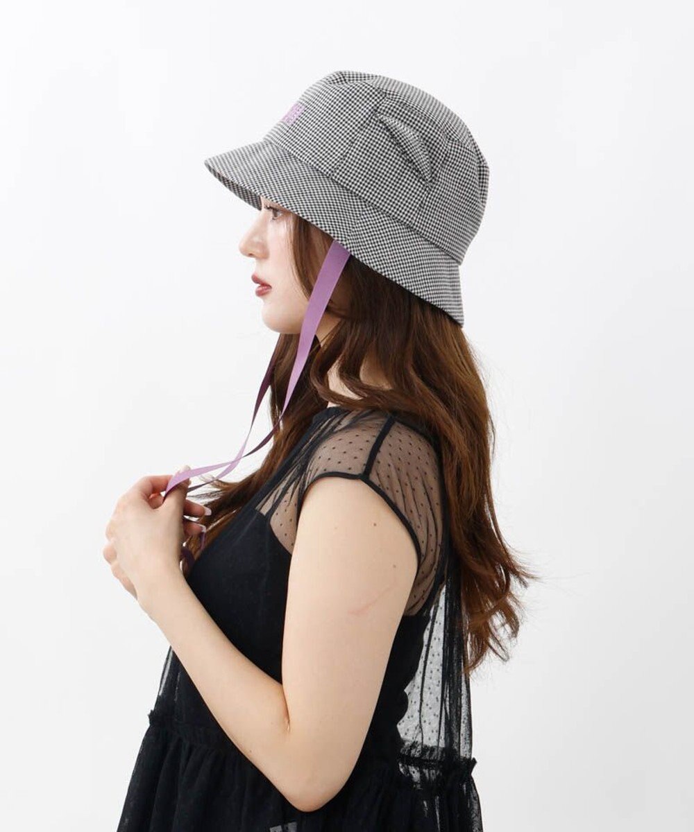 AURORA 【 ANNA SUI（アナ スイ）】ネコ耳ロゴ刺しゅうクロッシェハット 