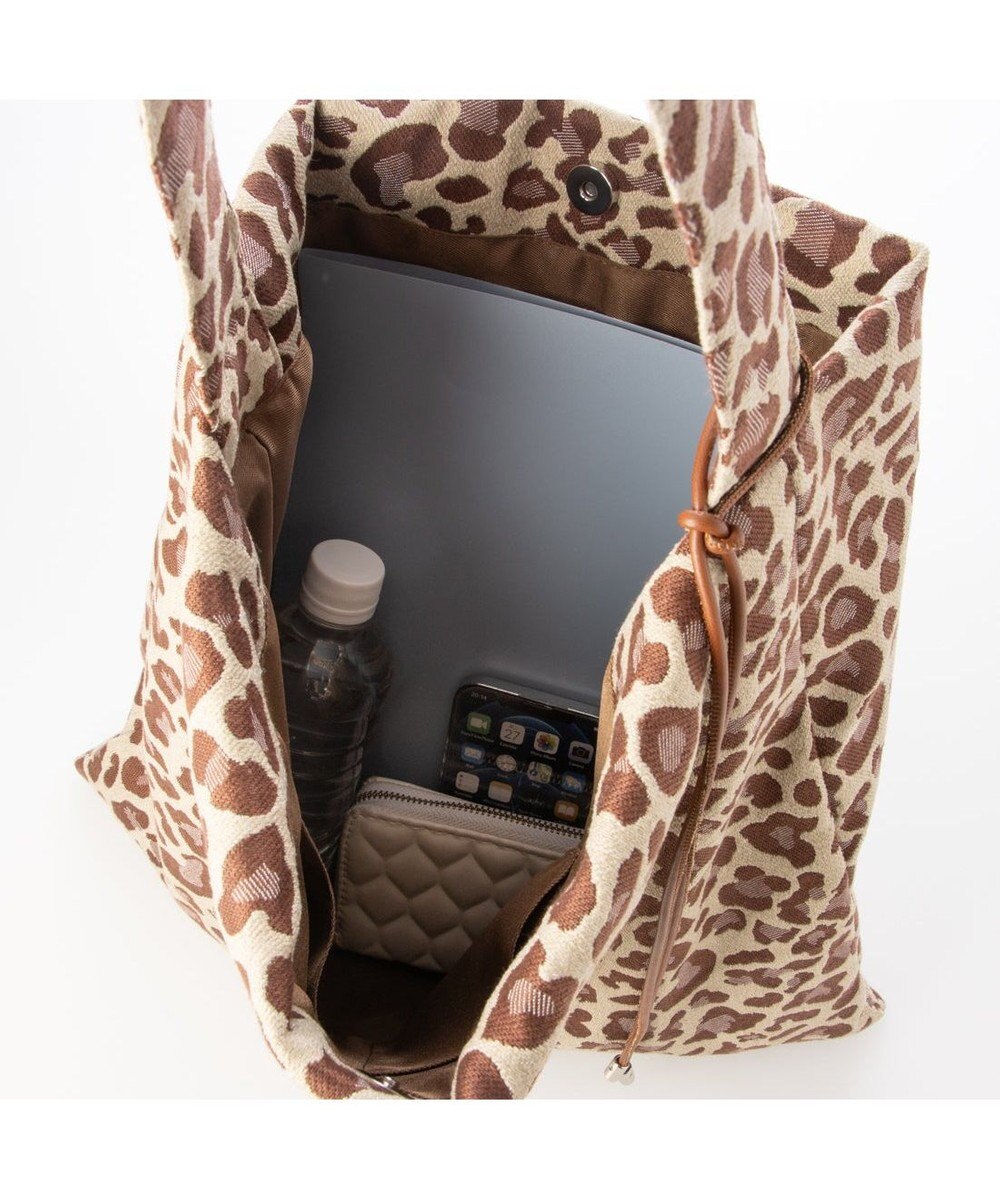 UNBILLION カシュカシュ cachecache / レオパードジャガードワンショルダートート 