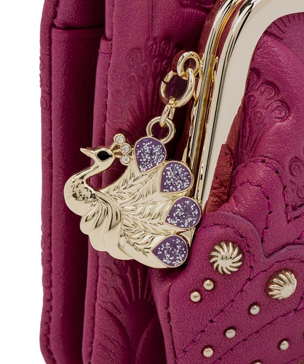 ANNA SUI ピーコック 二つ折り口金財布 