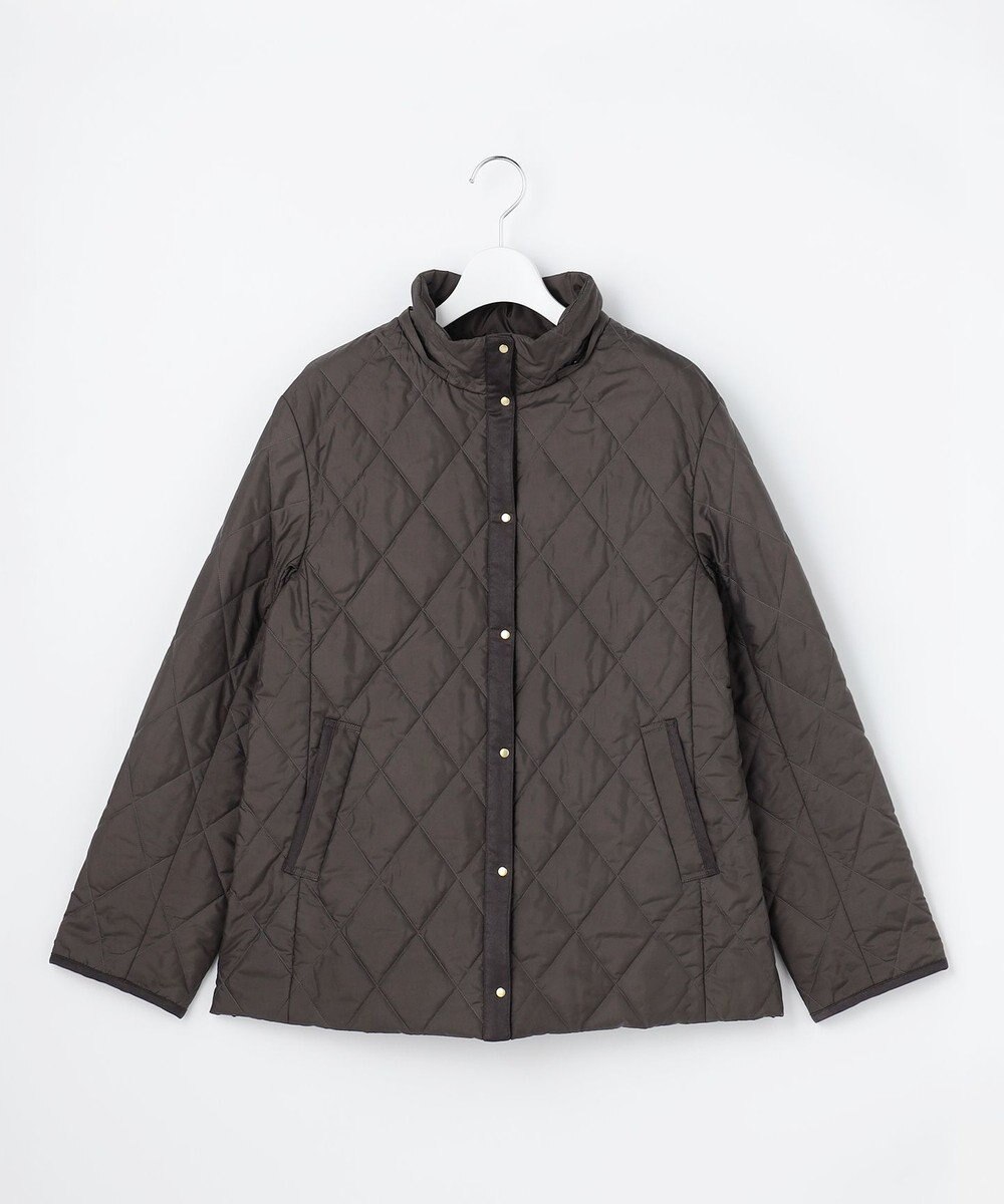 J.PRESS LADIES L 【WEB限定カラーあり】コンパクトタフタキルティング フーデッド コート 