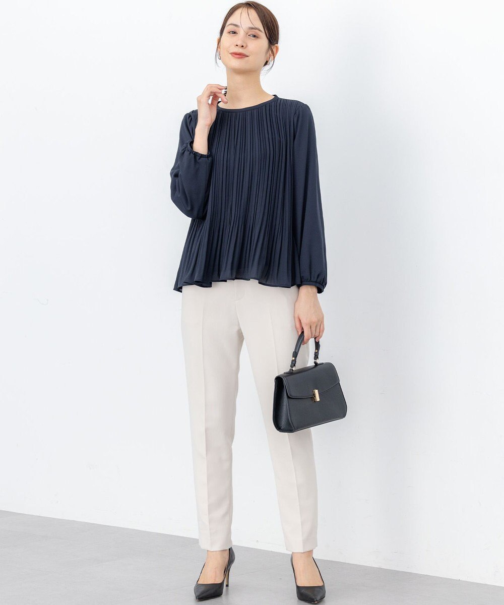 組曲 S 【WEB限定】ジョーゼットシフォンプリーツ ブラウス 