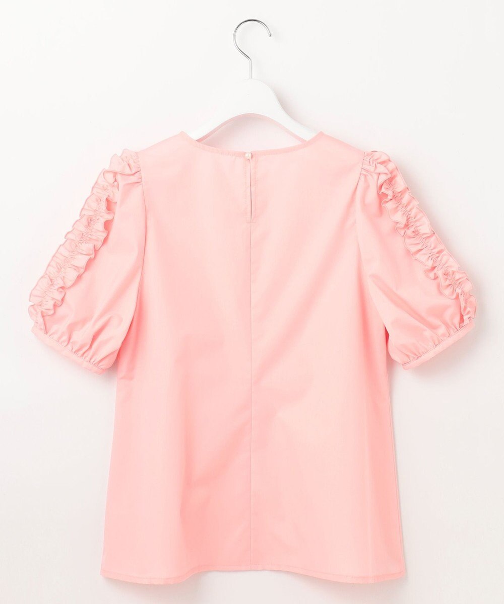 Feroux 【洗える】袖フリルチュニック ブラウス 