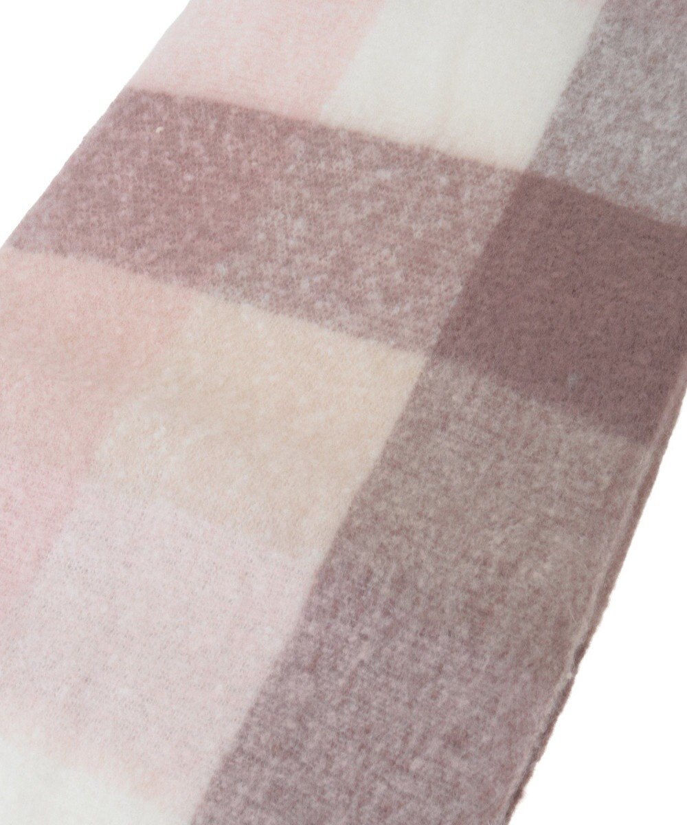 earth music&ecology ブロックチェックマフラー 