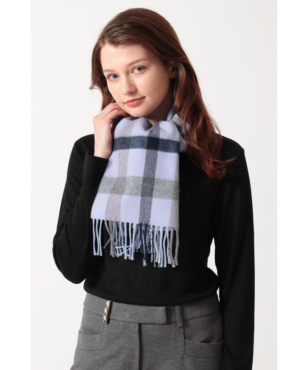 DAKS ウールチェックストール 