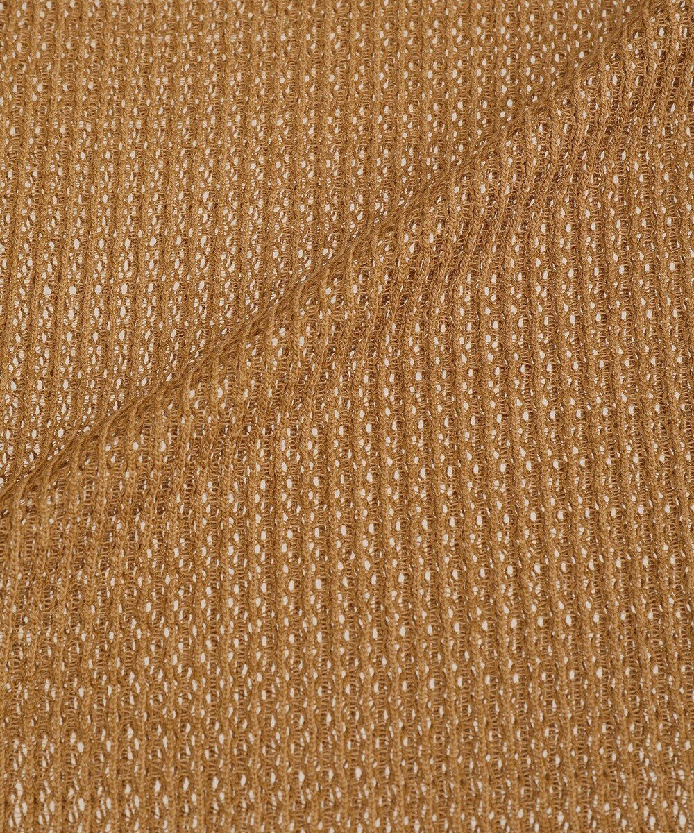 Green Parks メッシュ長袖ゆるカットプルオーバー 