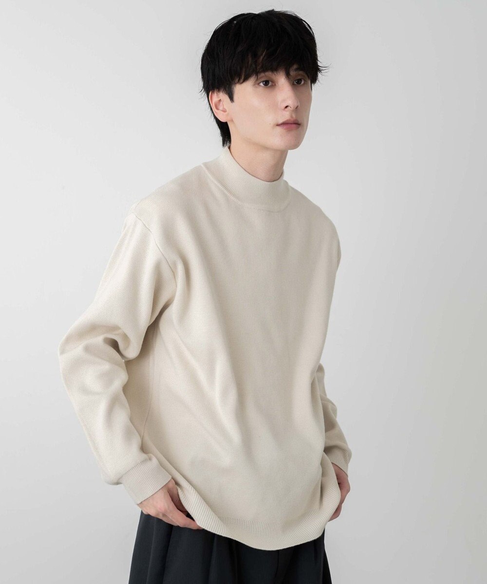 WEGO 【ユニセックス着用ITEM】ミラノリブモックネックプルオーバー 