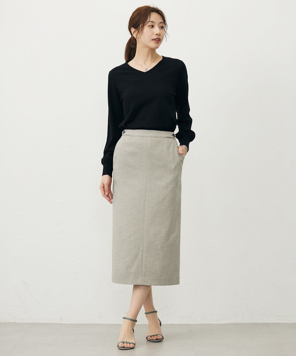 J.PRESS LADIES L Shineシャンブレーツイル スカート 