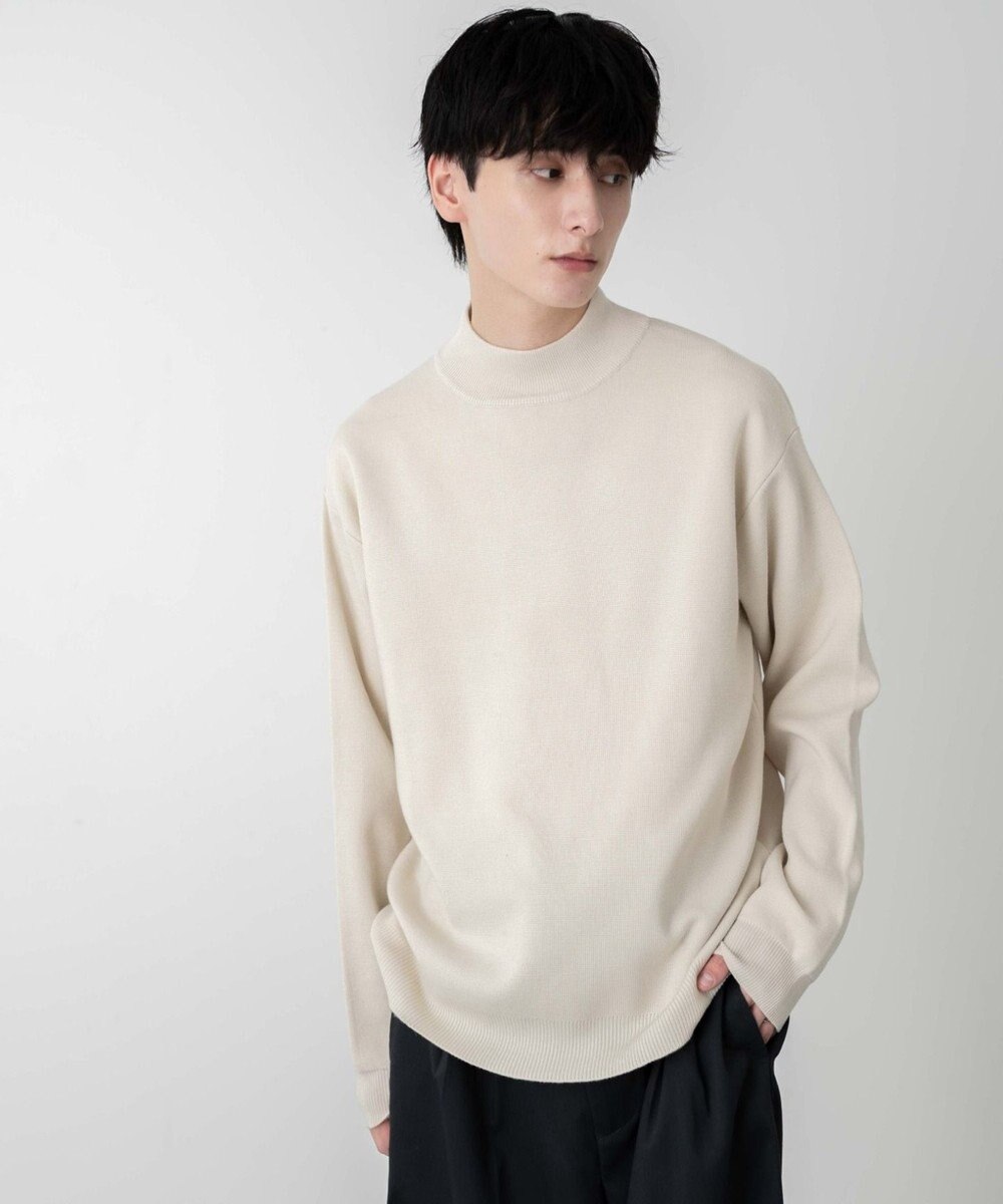 WEGO 【ユニセックス着用ITEM】ミラノリブモックネックプルオーバー 