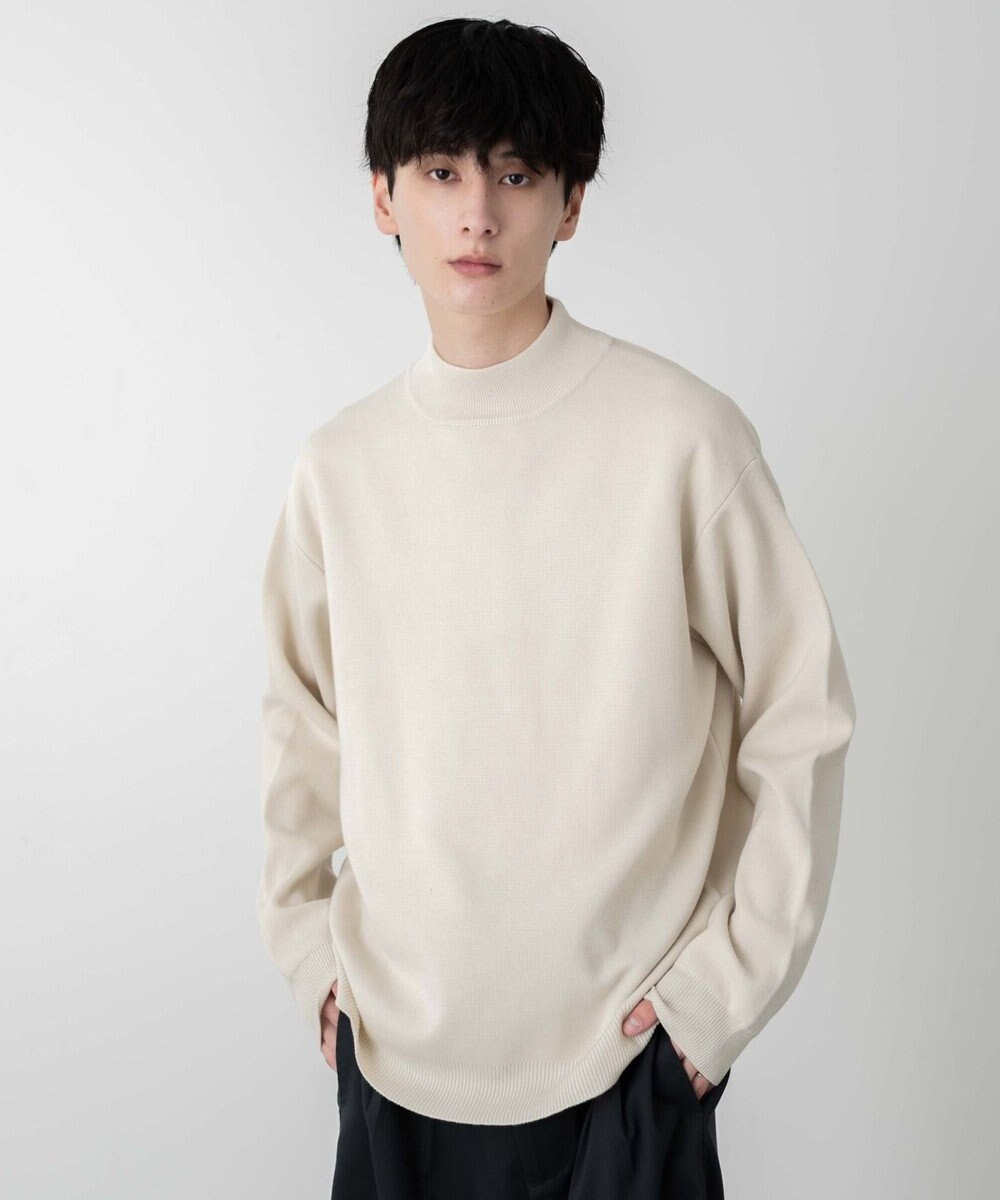 WEGO 【ユニセックス着用ITEM】ミラノリブモックネックプルオーバー 
