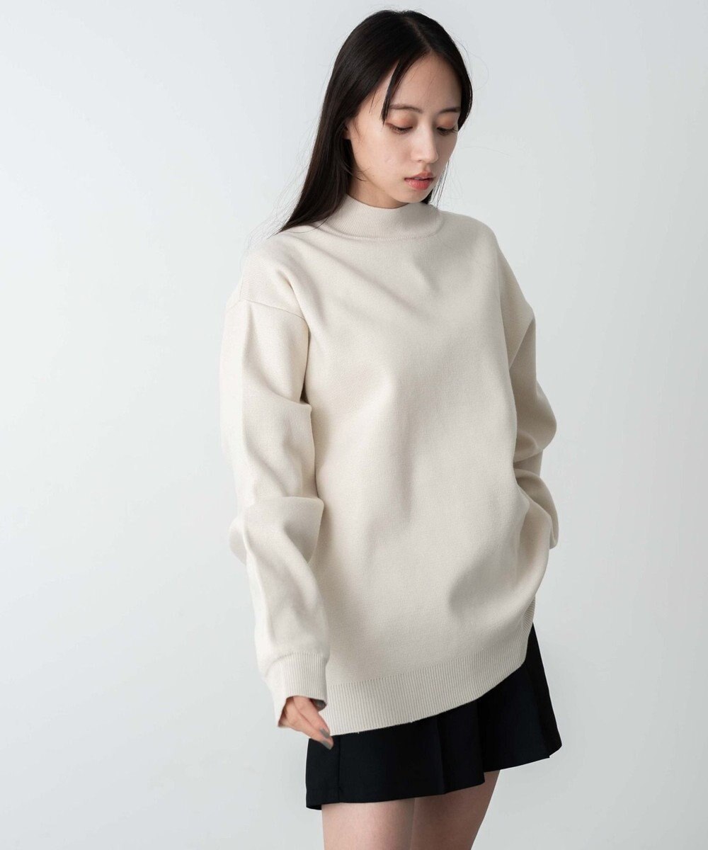 WEGO 【ユニセックス着用ITEM】ミラノリブモックネックプルオーバー 