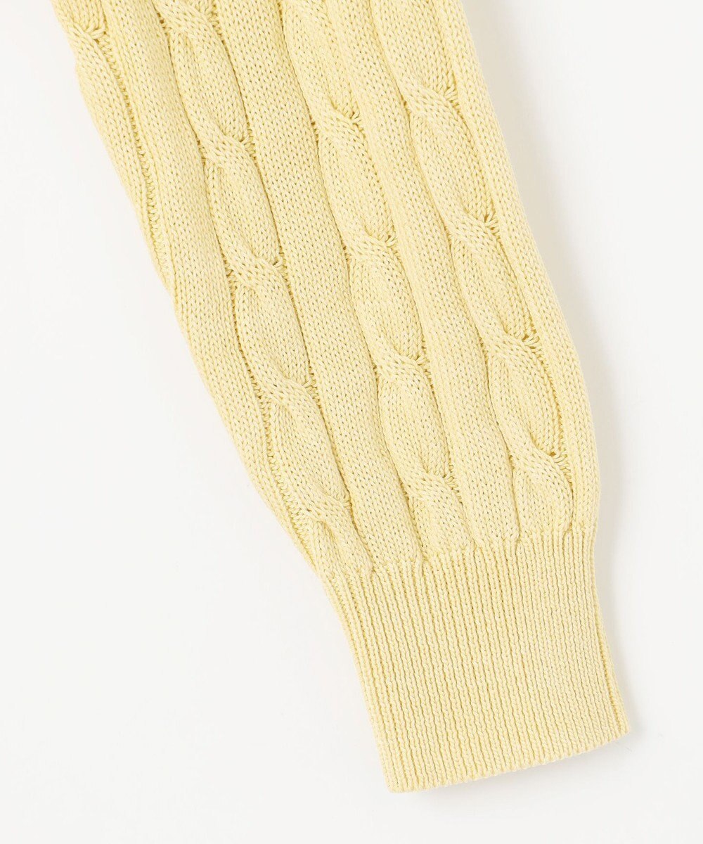 J.PRESS LADIES L 【洗える】GIZA MERCERIZE COTTON ケーブル ニット 
