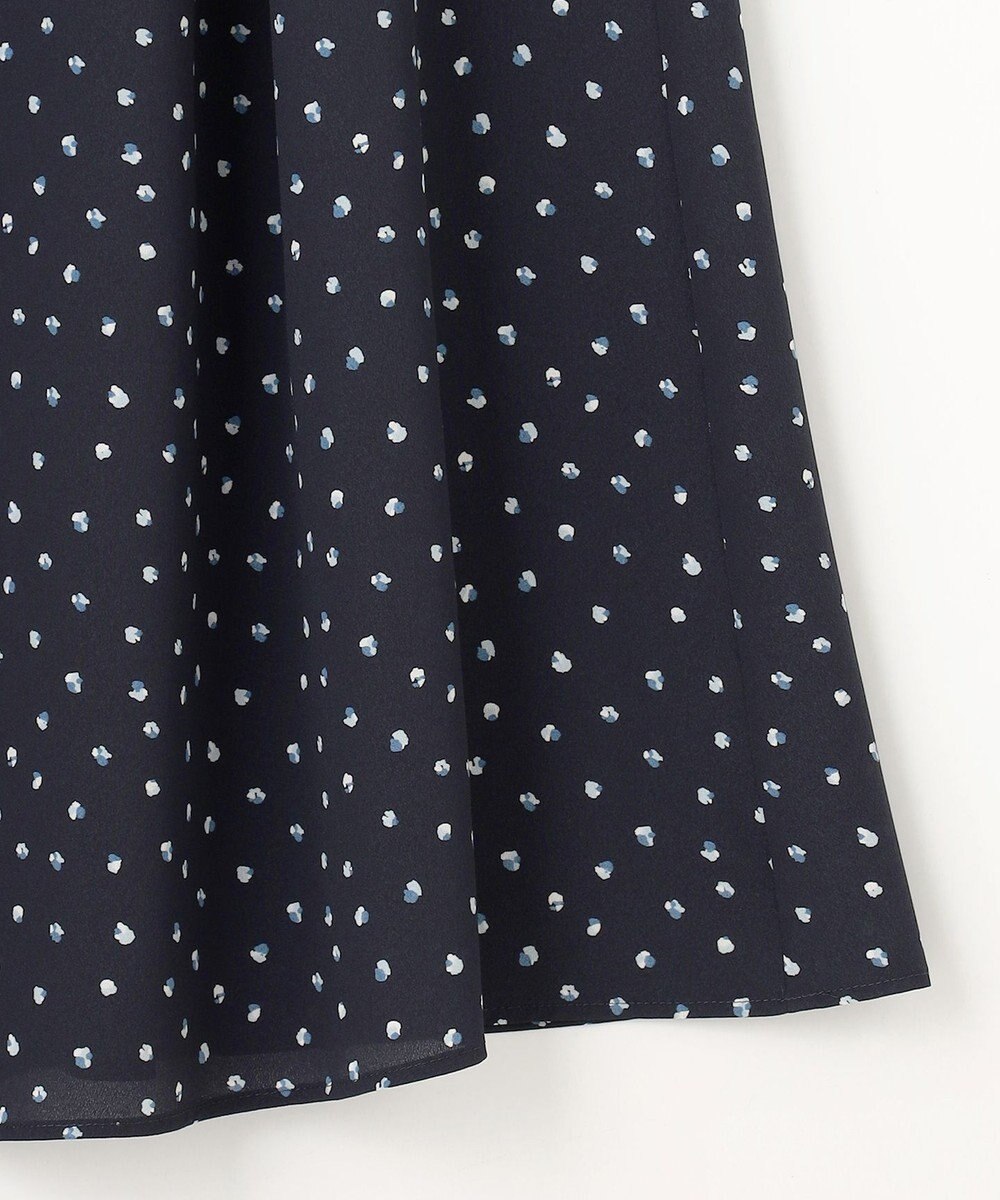 J.PRESS LADIES S 【洗える】ドット フラワープリント スカート 