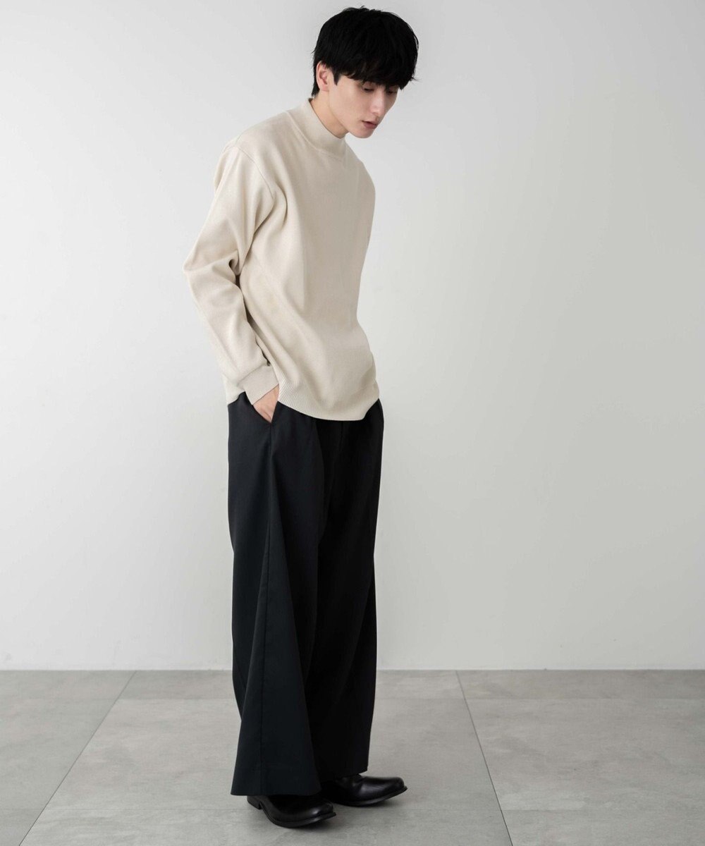 WEGO 【ユニセックス着用ITEM】ミラノリブモックネックプルオーバー 