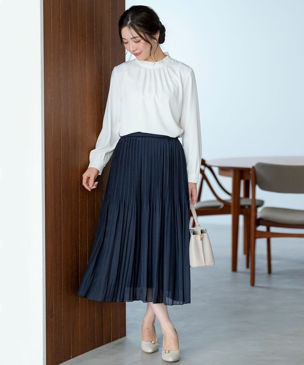 ANY SIS フリルネックスタンド ブラウス 