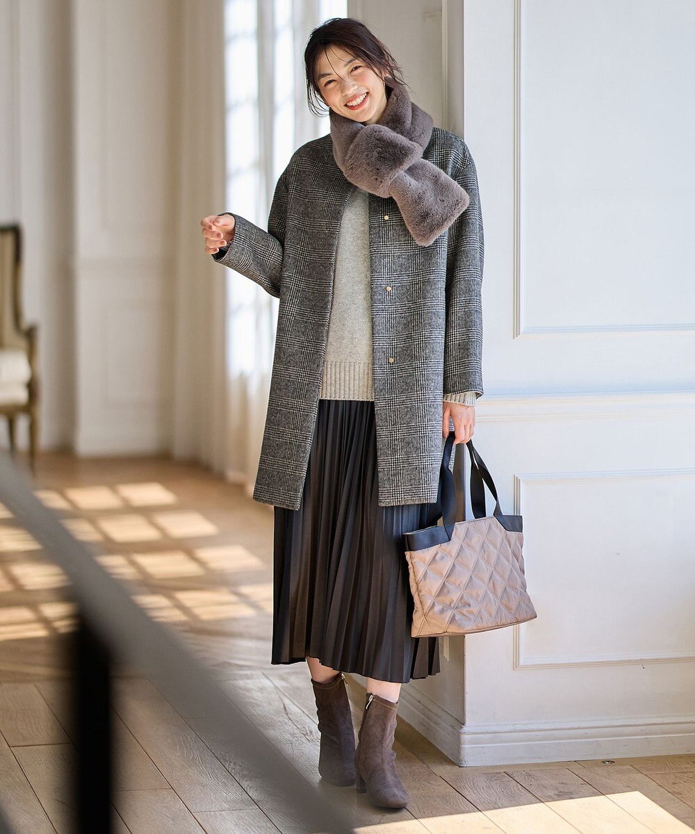 ANY 【防風裏地】カシミヤブレンドコート 